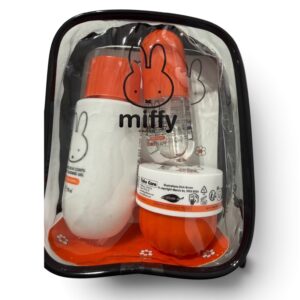 Miffy Travel Kit, comprende bagnodoccia profumato , profumo e crema corpo.